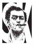 Stanley Portrait of Stanley Kubrick using only letter forms.