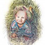 Baby Adrian Portrait of Baby Adrian (color pencils).